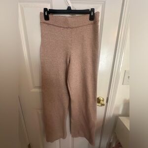 Gilly hicks tan wide leg sweatpants